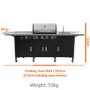 The Texas Outdoor Elite 4 Burner Gas BBQ Kitchen in Black