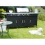 The Texas Outdoor Elite 4 Burner Gas BBQ Kitchen in Black