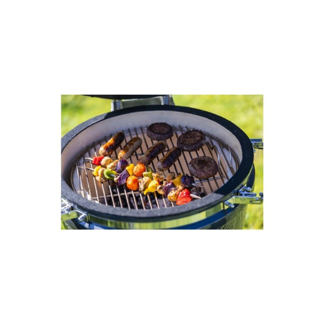 Boss Grill The Egg - 18 Inch Ceramic Kamado Style Charcoal Egg BBQ Grill