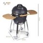 Boss Grill The Egg - 18 Inch Ceramic Kamado Style Charcoal Egg BBQ Grill