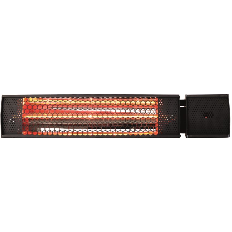 electriQ Wall Mounted Electric Patio Heater - 2kW with Remote Control