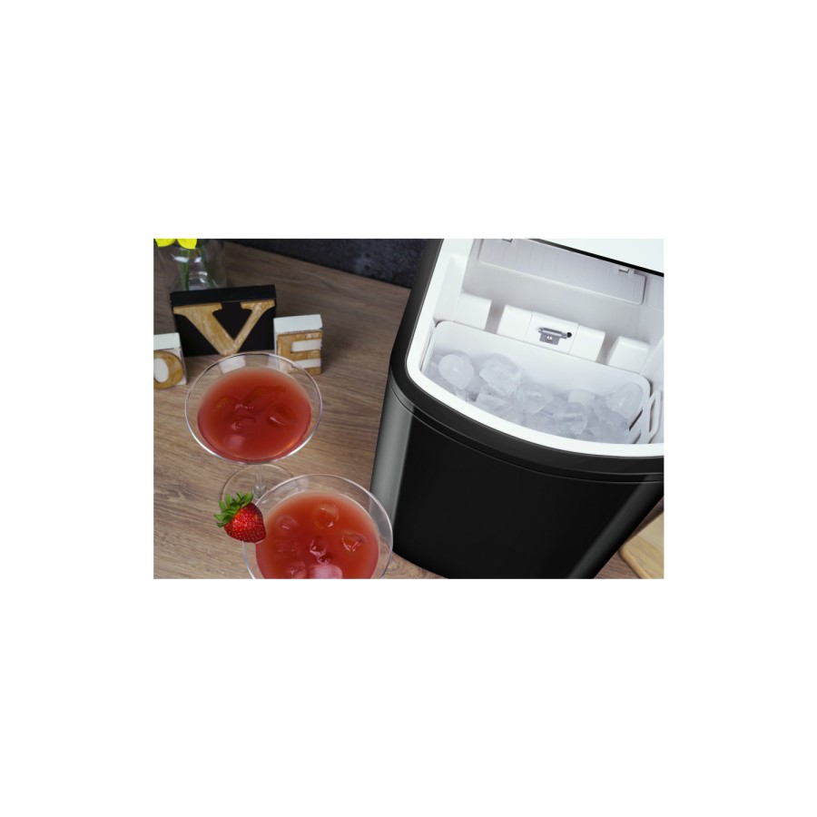 electriQ Countertop Ice Maker in Black