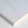 White Athena Marble Wall Panel 1200mm Post Formed with Tongue and Groove - Wetwall