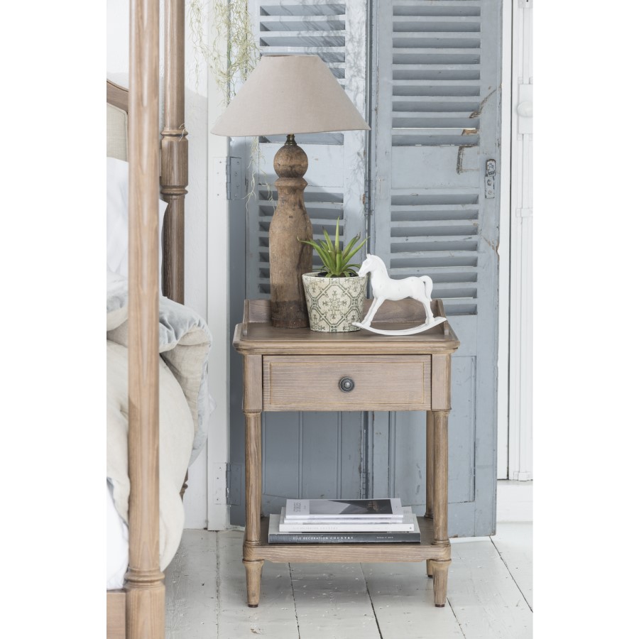 Willis and Gambier Elle Solid Ash 1 Drawer Bedside Table
