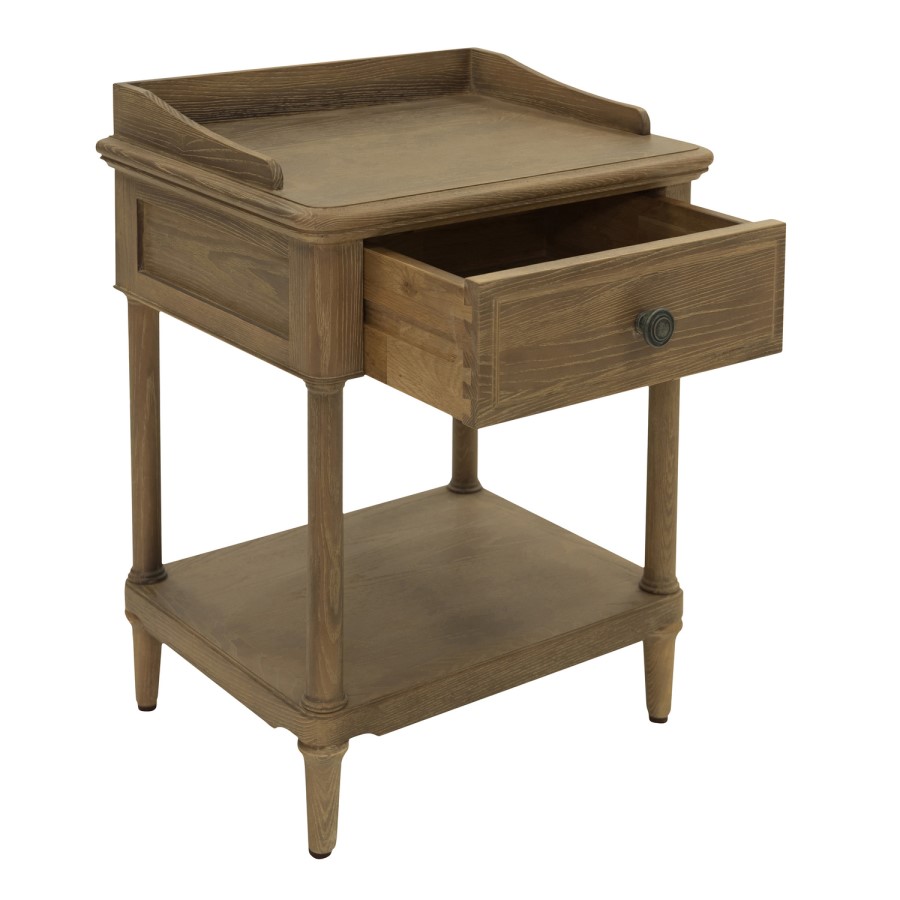 Willis and Gambier Elle Solid Ash 1 Drawer Bedside Table