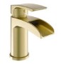 Brushed Brass Mono Basin Mixer Tap - Elina