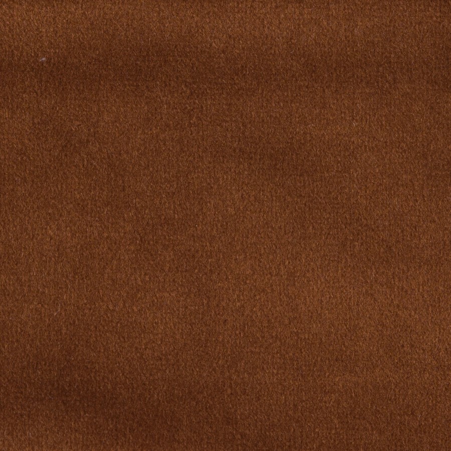 Burnt Orange Velvet 3-Seater Sofa - Elod