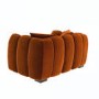 Burnt Orange Velvet Love Seat - Elod
