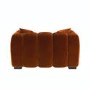 Burnt Orange Velvet Love Seat - Elod