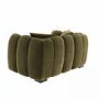 Khaki Green Velvet Love Seat - Elod
