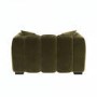 Khaki Green Velvet Love Seat - Elod