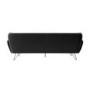 GRADE A1 - Black Velvet 3 Seater Sofa - Eli