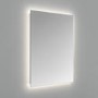 Rectangular Backlit Bathroom Mirror with Battery Operated Lights 500 x 700mm - Elio