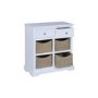 White Solid Wood Sideboard with Shoe Storage - Elms