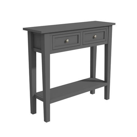 Narrow Grey Console Table With Drawers, Slim Black Console Table With Drawers