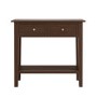 Small Narrow Walnut Console Table with Drawers - Elms