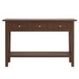 Large Narrow Walnut Console Table with Drawers - Elms