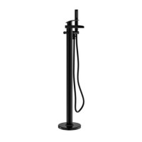 Matt Black Freestanding Bath Shower Mixer Tap - Elina