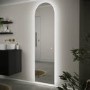 Arched Backlit Heated Bathroom Mirror with Lights 500 x 1800mm - Elod