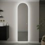 Arched Backlit Heated Bathroom Mirror with Lights 500 x 1800mm - Elod