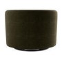 Green Chenille Swivel Love Seat - Elara