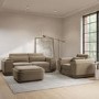 Mink Velvet 3 Seater Sofa - Elvi