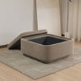 Large Mink Velvet Footstool with Storage - Elvi