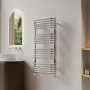 Chrome Curved Towel Radiator 1000 x 500mm - Ember