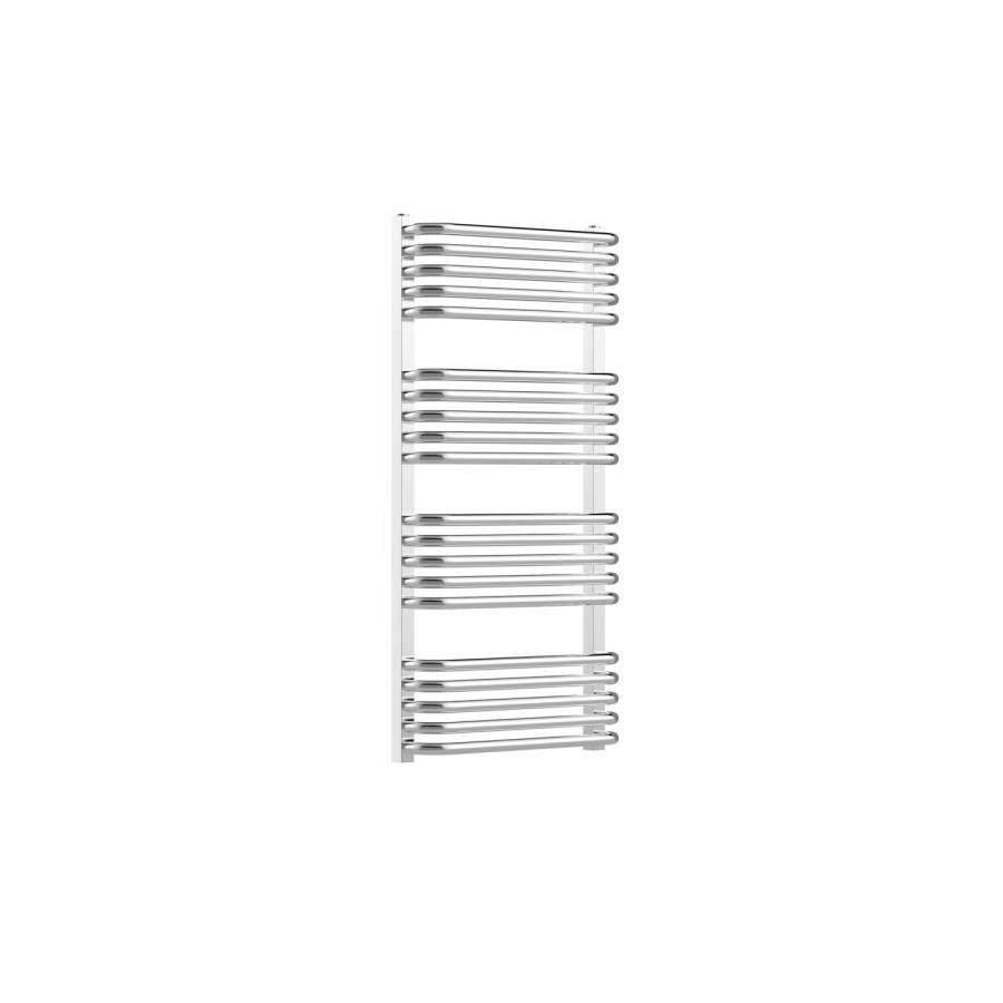 Chrome Curved Towel Radiator 1000 x 500mm - Ember