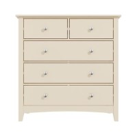 GRADE A1 - Farley 2+3 Chest of Drawers in Cream/Ivory