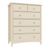 GRADE A1 - Emery 2+4 Chest of Drawers in Cream/Ivory