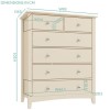 Farley 2+4 Chest of Drawers in Cream/Ivory