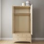 Emery 2 Door 3 Drawer Combi Wardrobe in Cream/Ivory