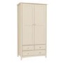 Emery 2 Door 3 Drawer Combi Wardrobe in Cream/Ivory