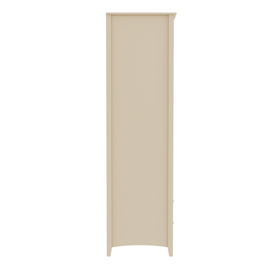 GRADE A2 - Cream Wardrobe with 2 Doors & 3 Drawers - Combi