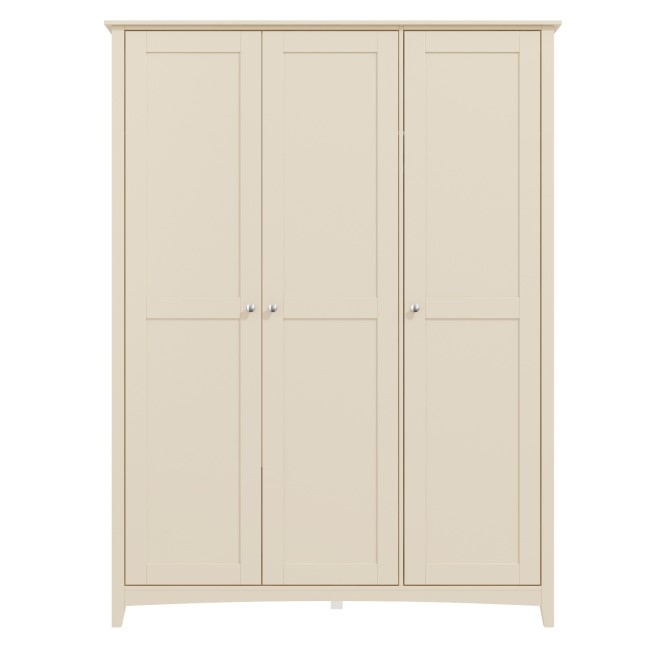 Farley 3 Door Wardrobe in Ivory/Cream Furniture123