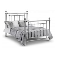 Julian Bowen Empress King Size Bed In Chrome 