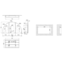 Triple Door Brass Bathroom Mirror Cabinet with Lights Demister & Shaver Socket 1200 x 690mm - Empire