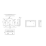 Triple Door Black Bathroom Mirror Cabinet with Lights Demister & Shaver Socket 1200 x 690mm - Empire