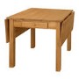 GRADE A1 - Emerson Large Wooden Drop Leaf Extendable 6 Seater Dining Table - Solid PIne
