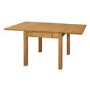 GRADE A1 - Emerson Large Wooden Drop Leaf Extendable 6 Seater Dining Table - Solid PIne