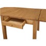 GRADE A1 - Emerson Large Wooden Drop Leaf Extendable 6 Seater Dining Table - Solid PIne