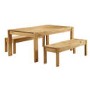 GRADE A1 - Solid Pine Dining Table - Rectangular - Seats 6 - Emerson