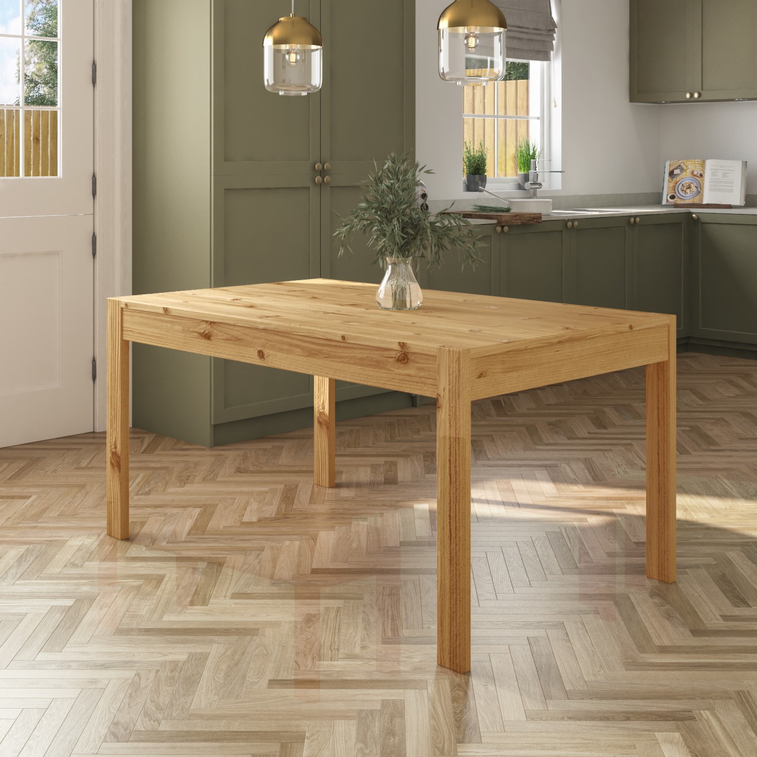 Rectangle Table Picture Solid Wood Dining Table Rectangle: Timeless Elegance for Modern Dining