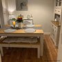 Grey & Solid Pine Dining Table - Seats 6 - Emerson