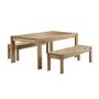 GRADE A1 - Emerson Solid Pine Medium 4 Seater Dining Table 