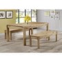 GRADE A1 - Emerson Solid Pine Medium 4 Seater Dining Table 