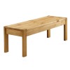 GRADE A1 - Emerson Wooden Dining Table Bench in Solid Pine - Seats 2