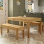 Wooden Dining Bench in Solid Pine - Seats 2 - Emerson