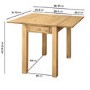 Drop Leaf Dining Table in Solid Pine - Seats 2- Emerson